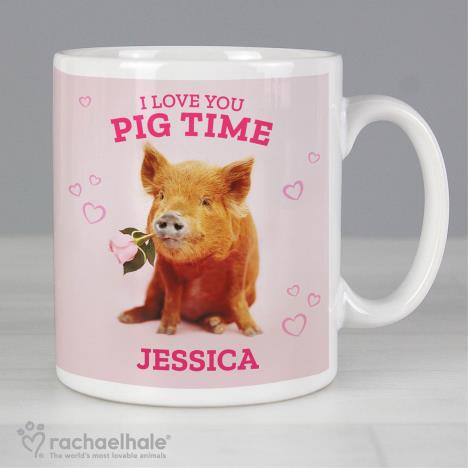 Personalised Rachael Hale I Love You Pig Time Mug Extra Image 1